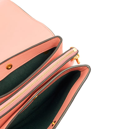 Mulberry Cross Body Clifton in Pink, Calfskin Leather — Detail View