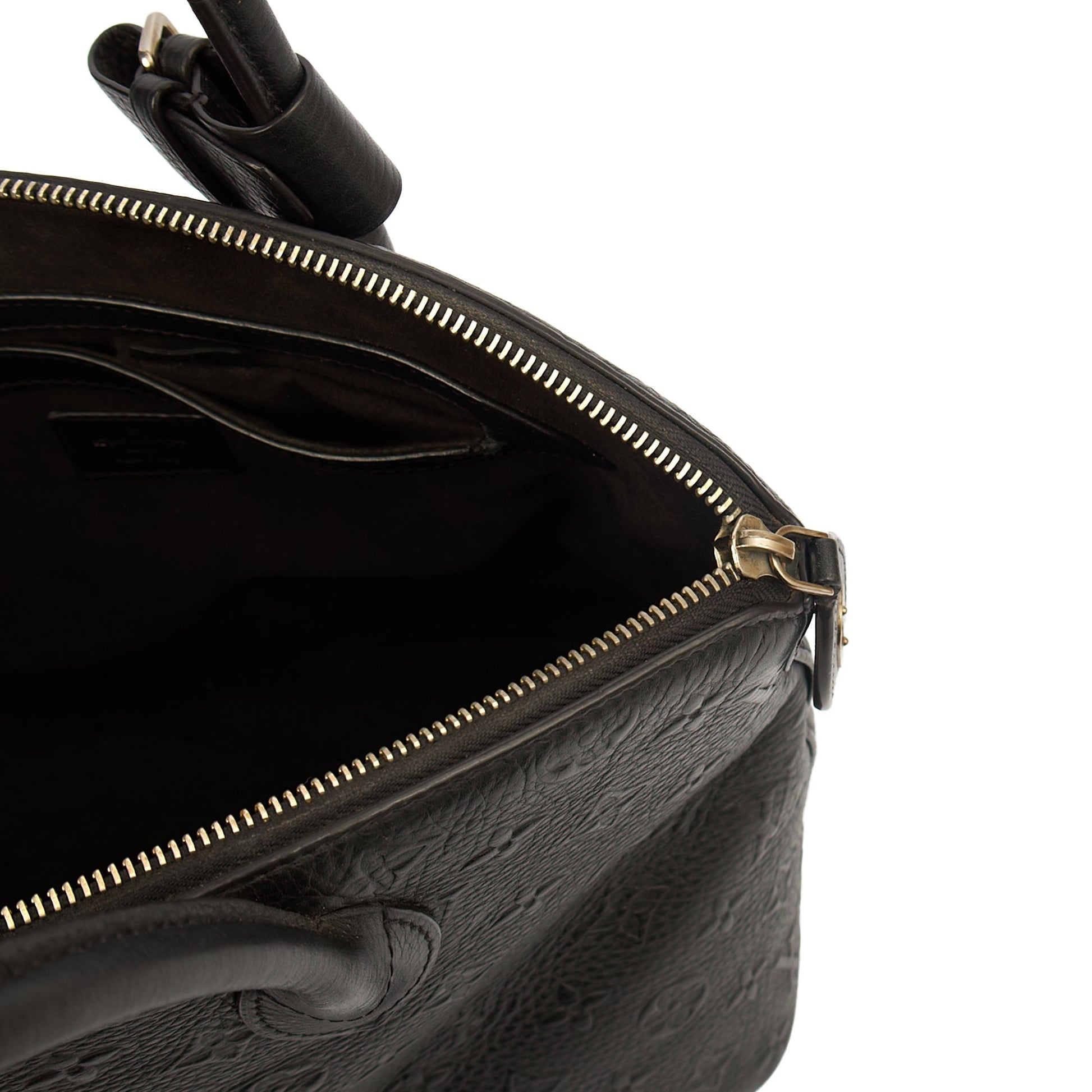 Louis Vuitton Tote Lockit - MM in Black, Calfskin Leather — Alternate View 7