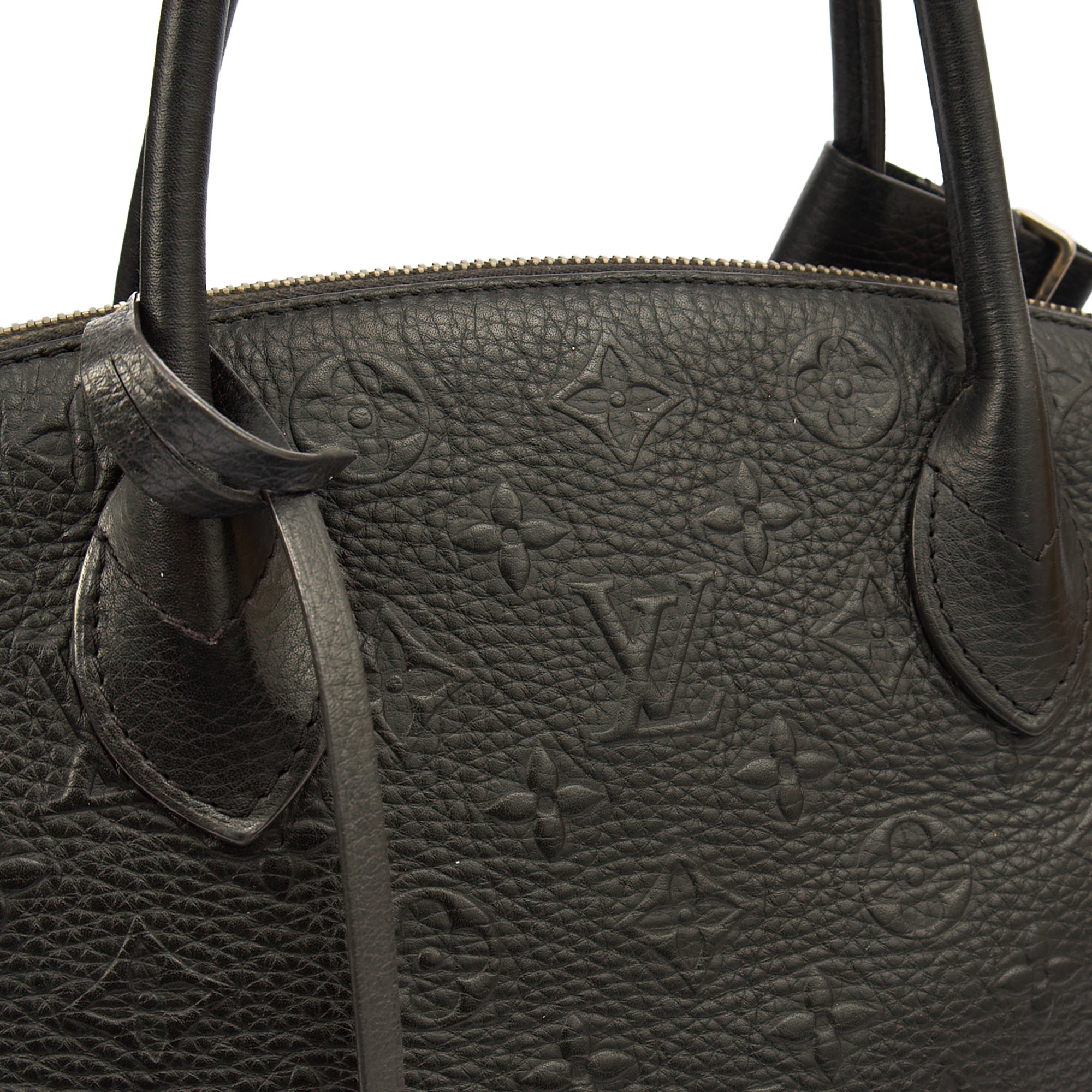 Louis Vuitton Tote Lockit - MM in Black, Calfskin Leather — Alternate View 13