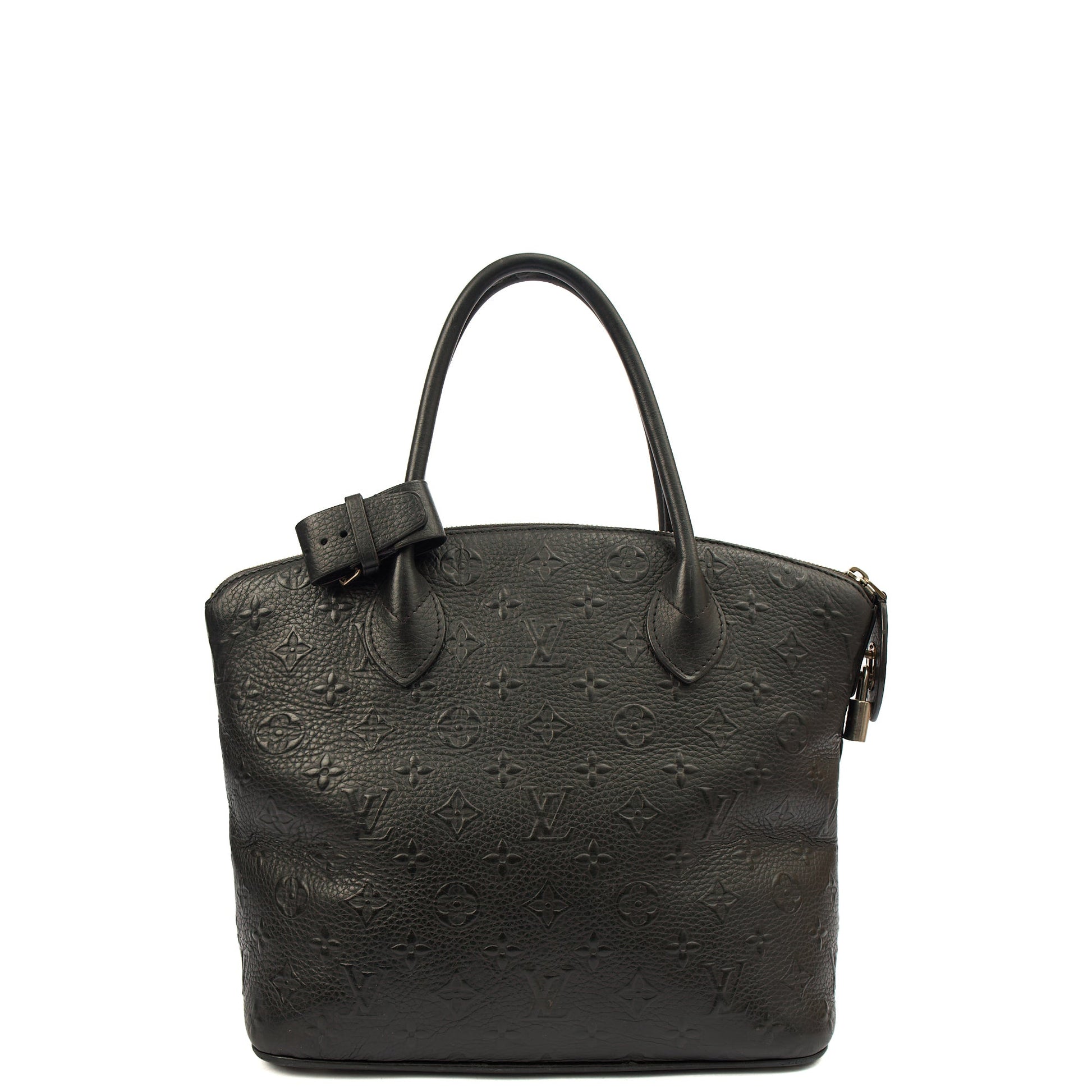 Louis Vuitton Tote Lockit - MM in Black, Calfskin Leather — Alternate View 10