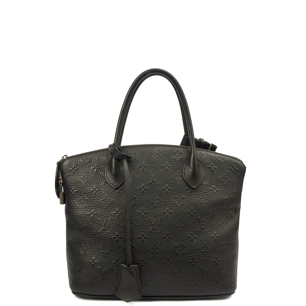 Louis Vuitton Tote Lockit - MM in Black, Calfskin Leather — Alternate View 8