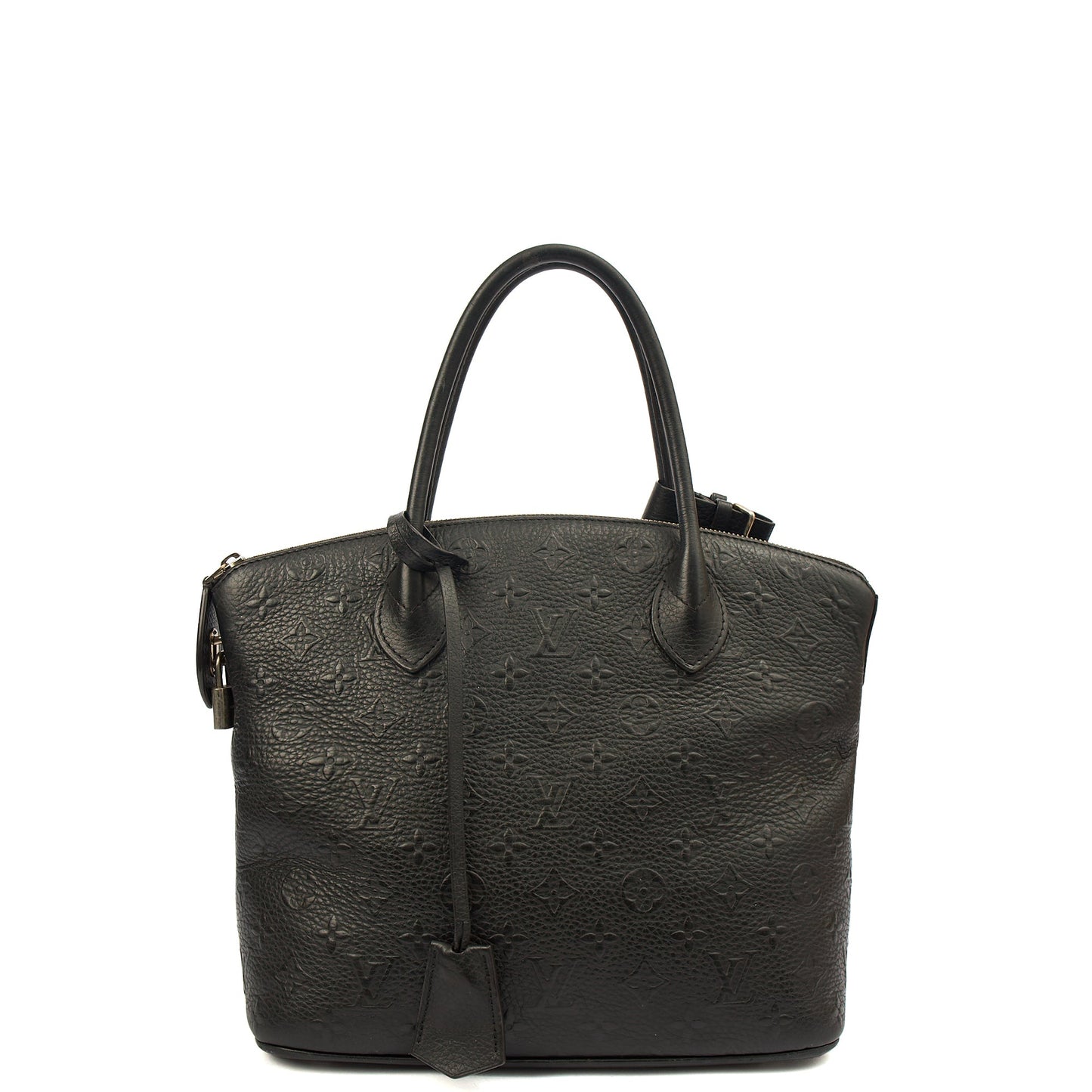 Louis Vuitton Tote Lockit - MM in Black, Calfskin Leather — Alternate View 8