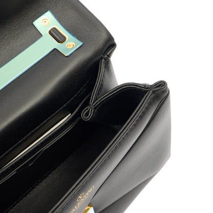 Valentino Top Handle Roman Stud The Handle Bag - Small in Black, Calfskin — Alternate View 14