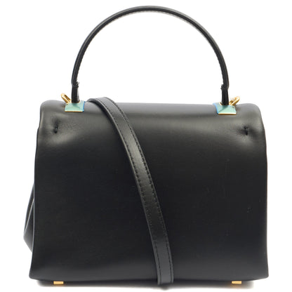 Valentino Top Handle Roman Stud The Handle Bag - Small in Black, Calfskin — Alternate View 17