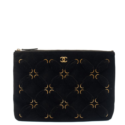 Chanel Mini Bag Clutch in Black, Velvet — Alternate View 9