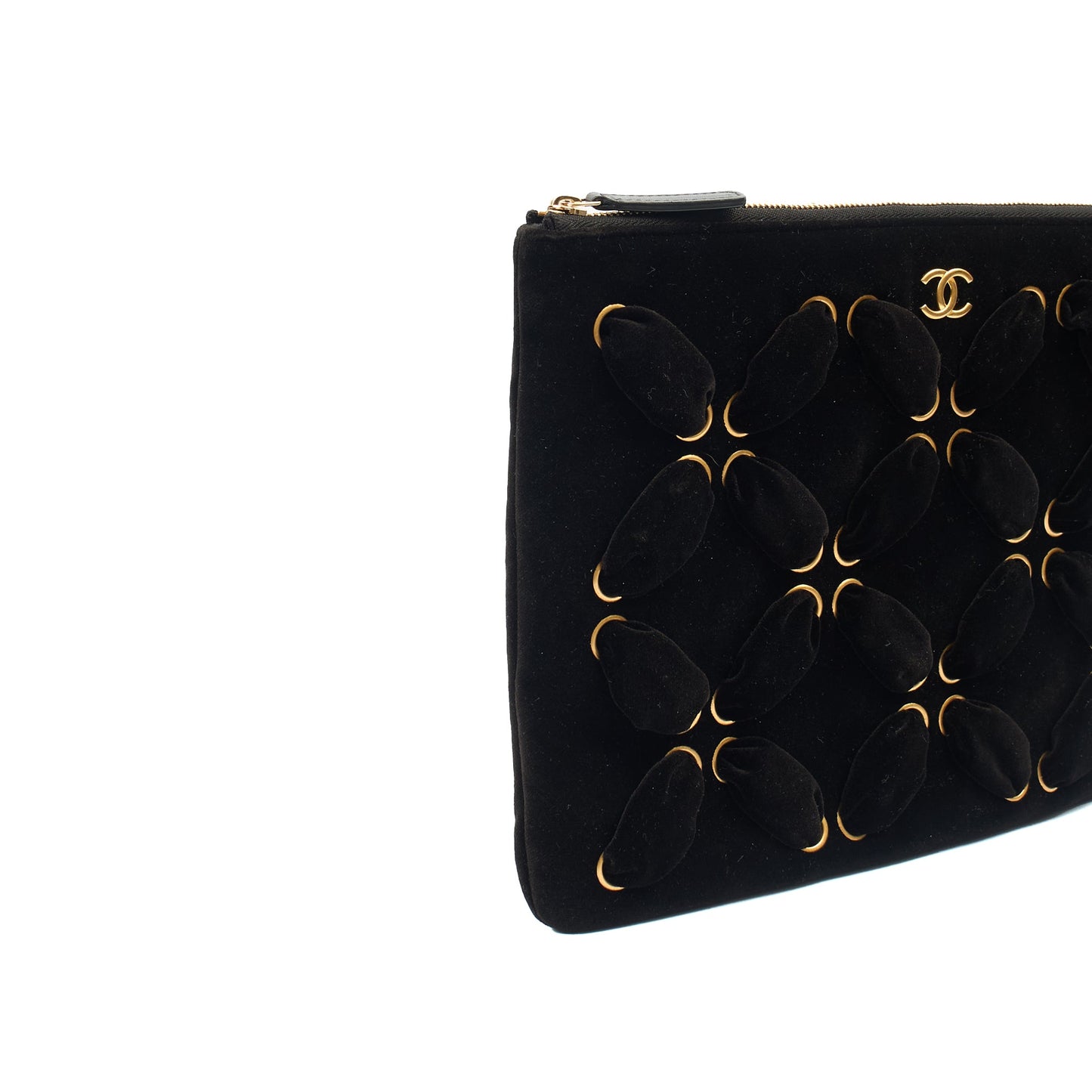 Chanel Mini Bag Clutch in Black, Velvet — Alternate View 15