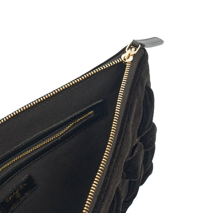 Chanel Mini Bag Clutch in Black, Velvet — Alternate View 16