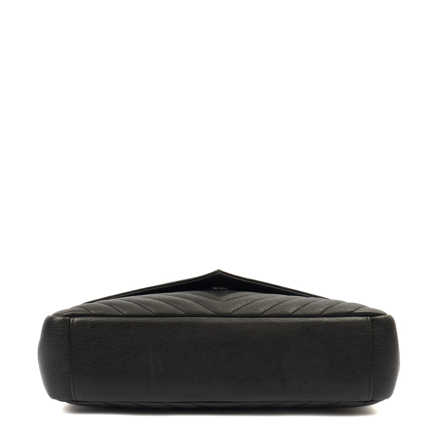 Saint Laurent Shoulder Bag College - Medium in Black, Leather — Detail View