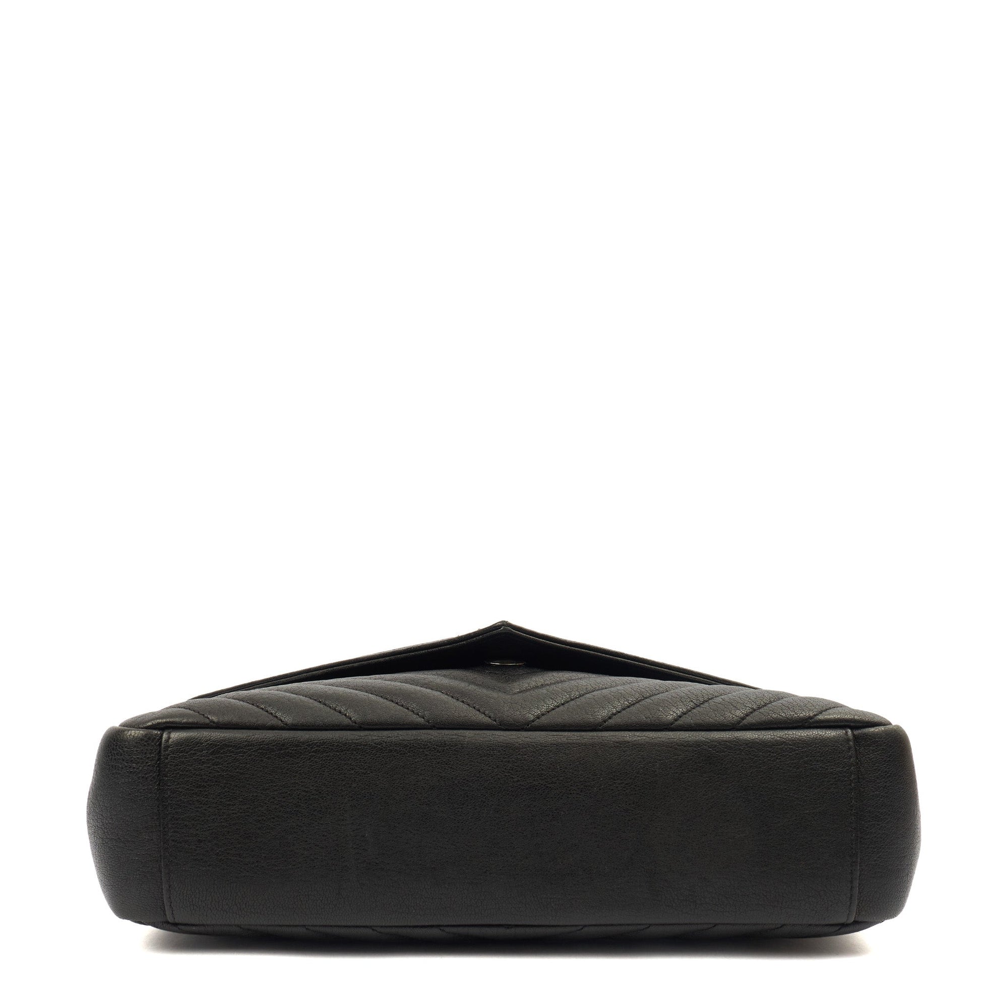 Saint Laurent Shoulder Bag College - Medium in Black, Leather — Detail View