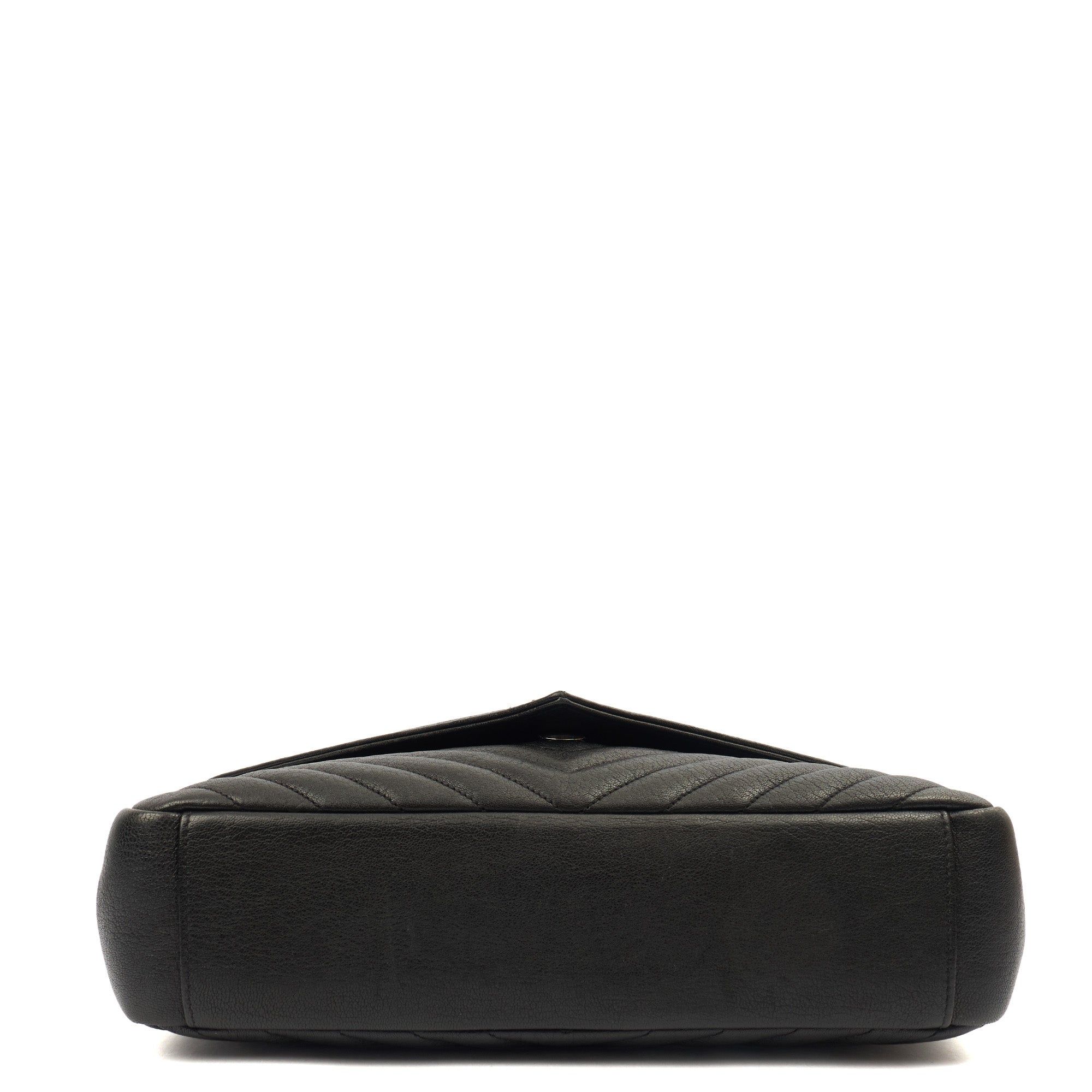 Saint Laurent Shoulder Bag College - Medium in Black, Leather — Detail View