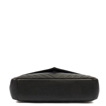 Saint Laurent Shoulder Bag College - Medium in Black, Leather — Detail View