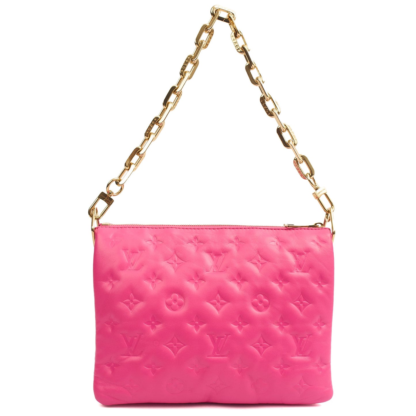 Louis Vuitton Shoulder Bag Coussin MM in Pink, Calfskin Leather — Alternate View 24