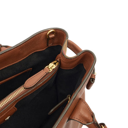 Burberry Tote Banner - Medium in Brown, Leather — Detail View