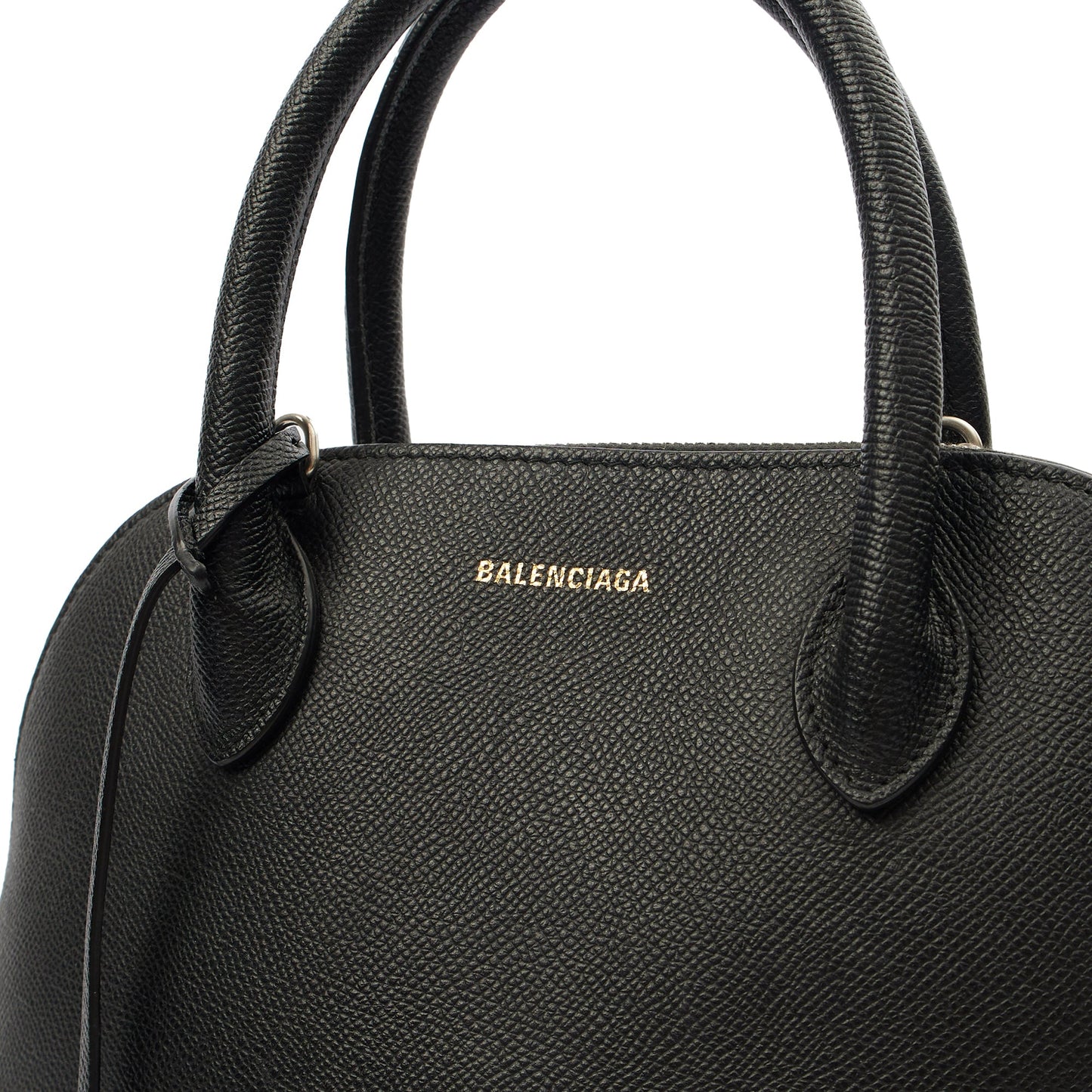 Balenciaga Top Handle Ville Top Handle S in Black, Leather — Lifestyle View