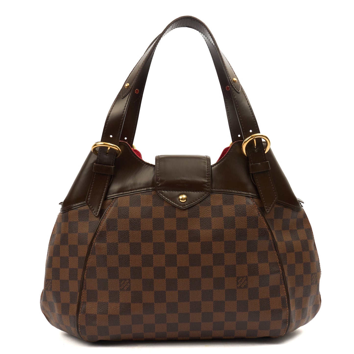 Louis Vuitton Shoulder Bag Sistina MM in Damier, Canvas — Top View
