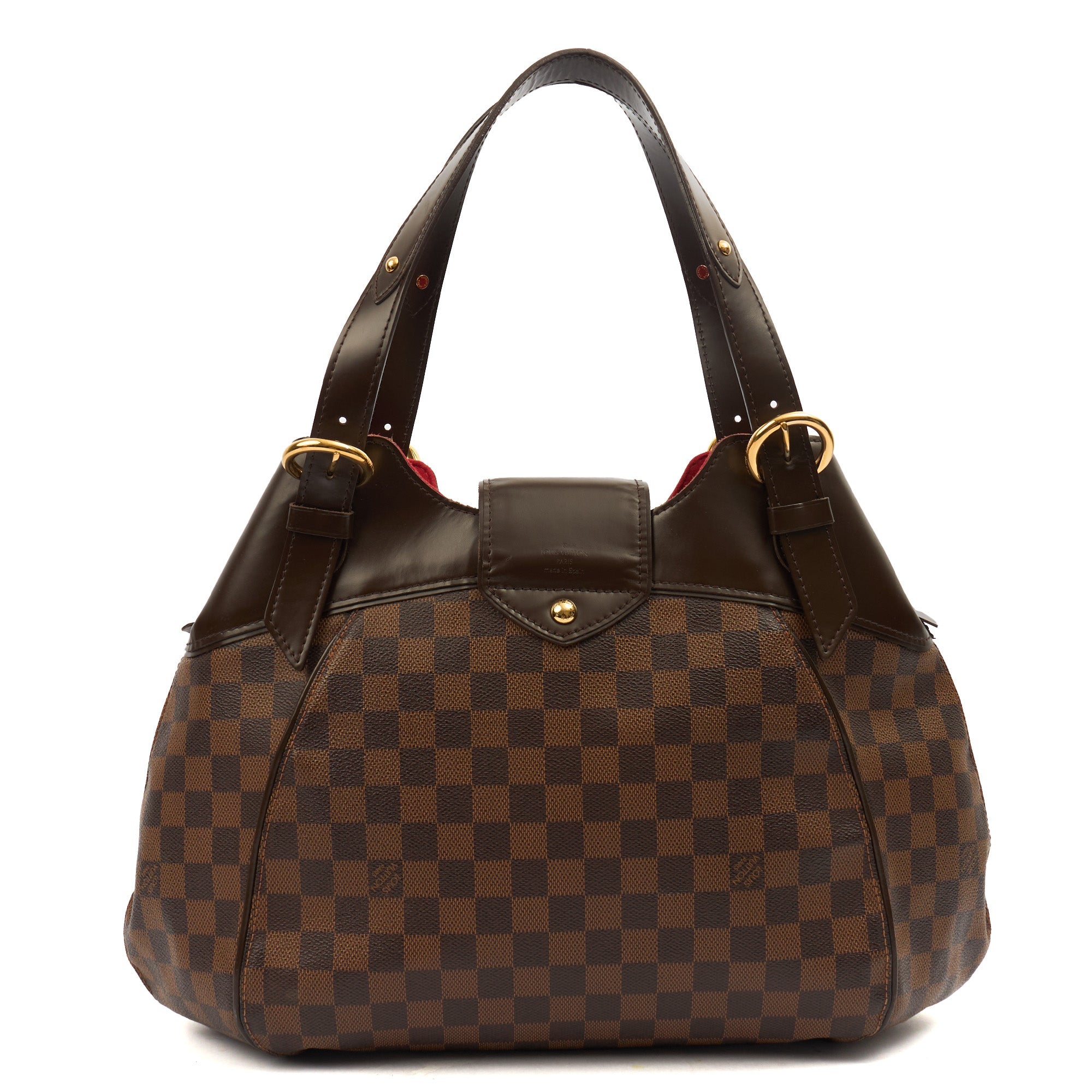 Louis Vuitton Shoulder Bag Sistina MM in Damier, Canvas — Top View