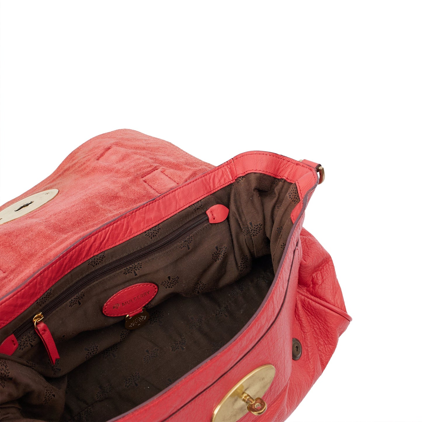 Mulberry Tote Alexa in Lipstick Red, Calfskin Leather — Alternate View 17