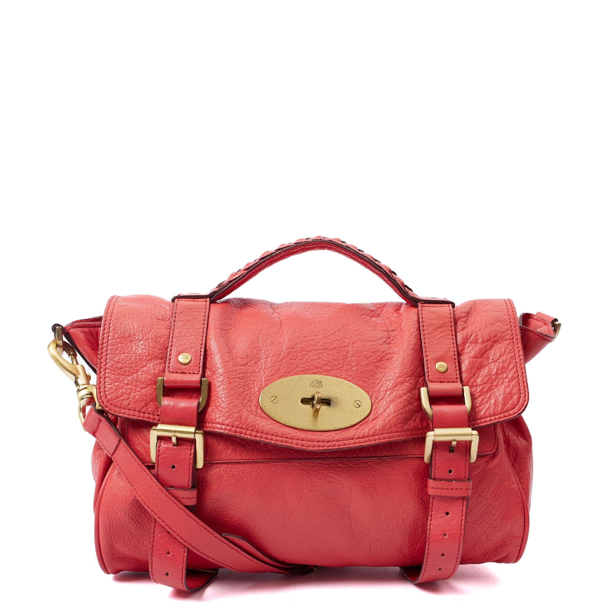 Mulberry Tote Alexa in Lipstick Red, Calfskin Leather — Alternate View 7