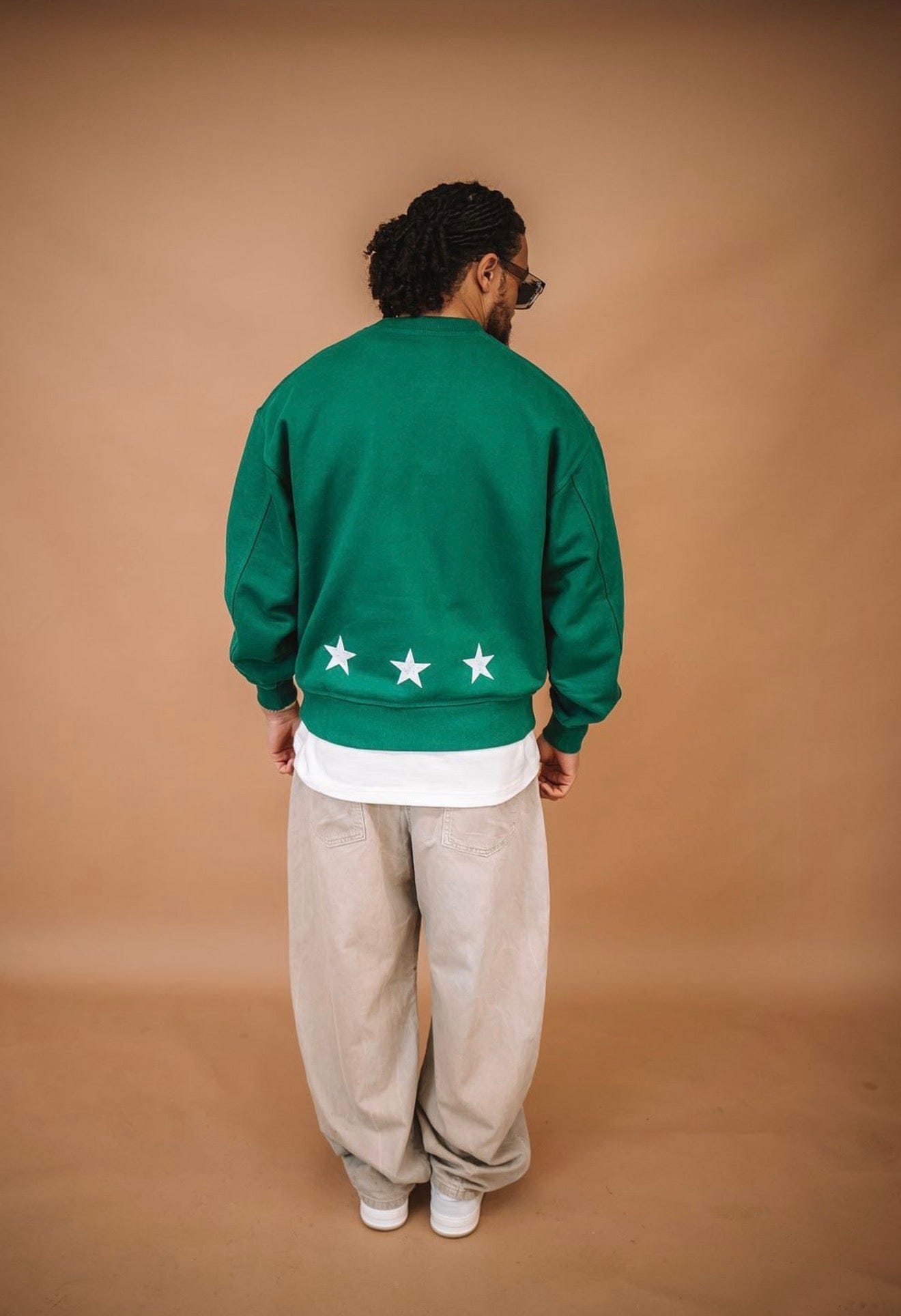 Cardair CD Star Sweatshirt - Racing Green — S — Back View