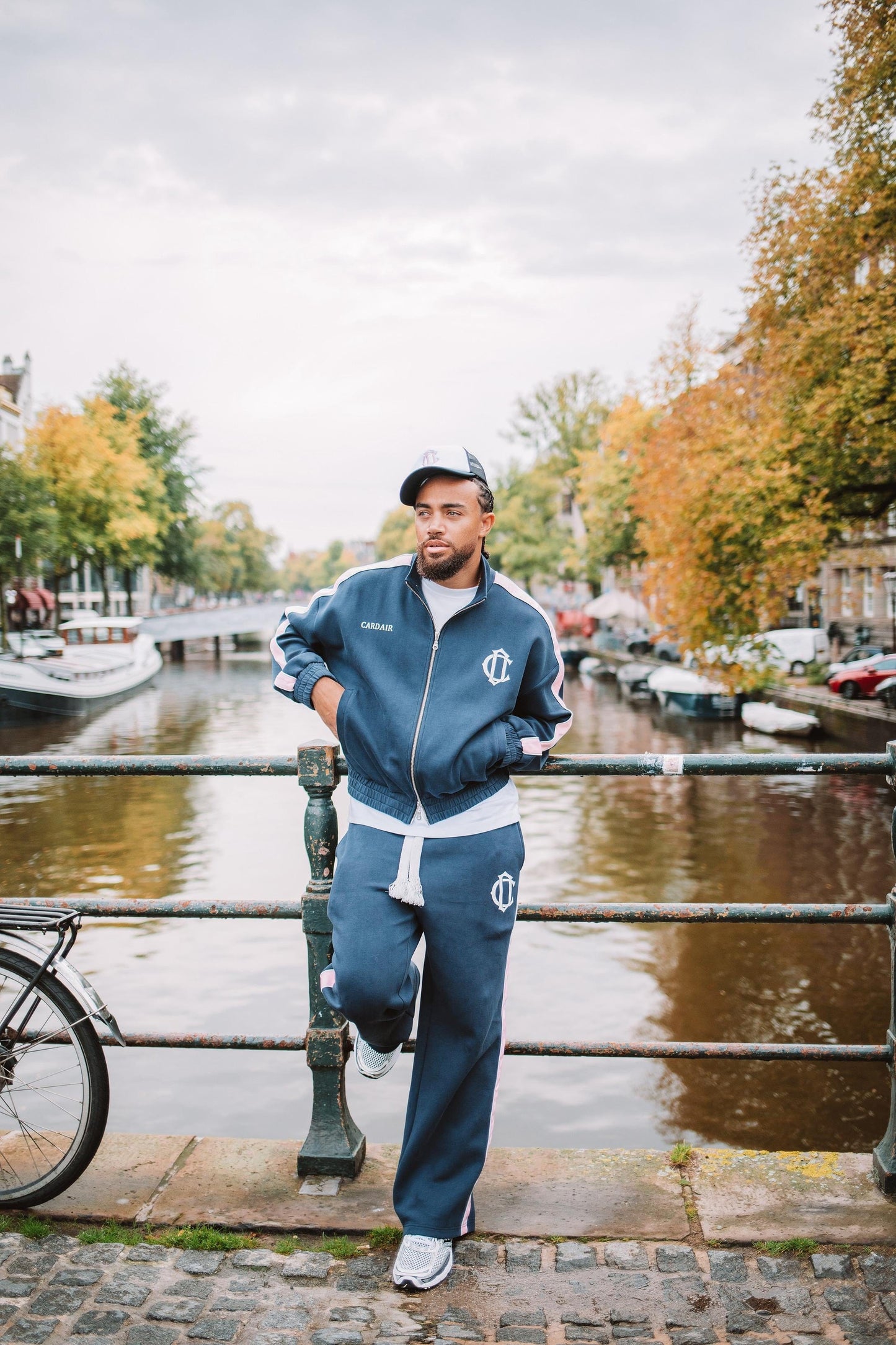 Cardair Club Emblem Track Top - Navy — XS — Top View