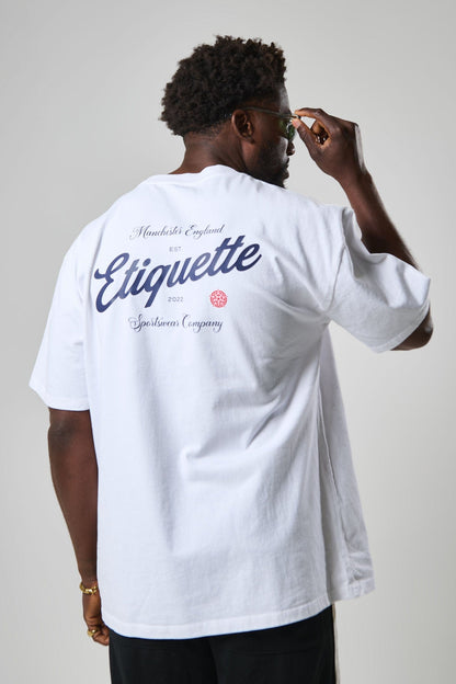 Etiquette The Rose Tee 'White' — Off White — Size S — Top View