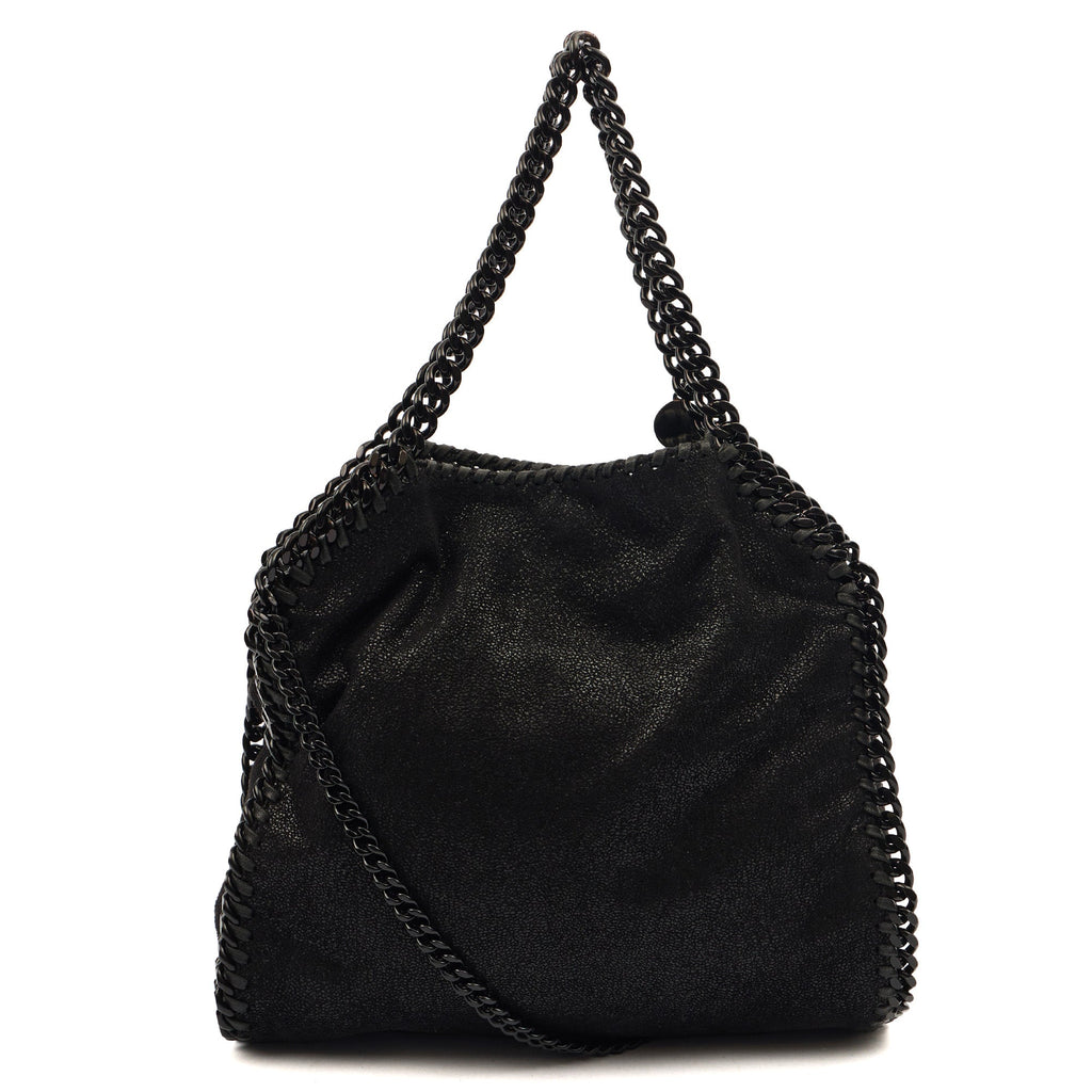 Stella McCartney Tote Falabella Tote in Black, Vegan Leather — Top View