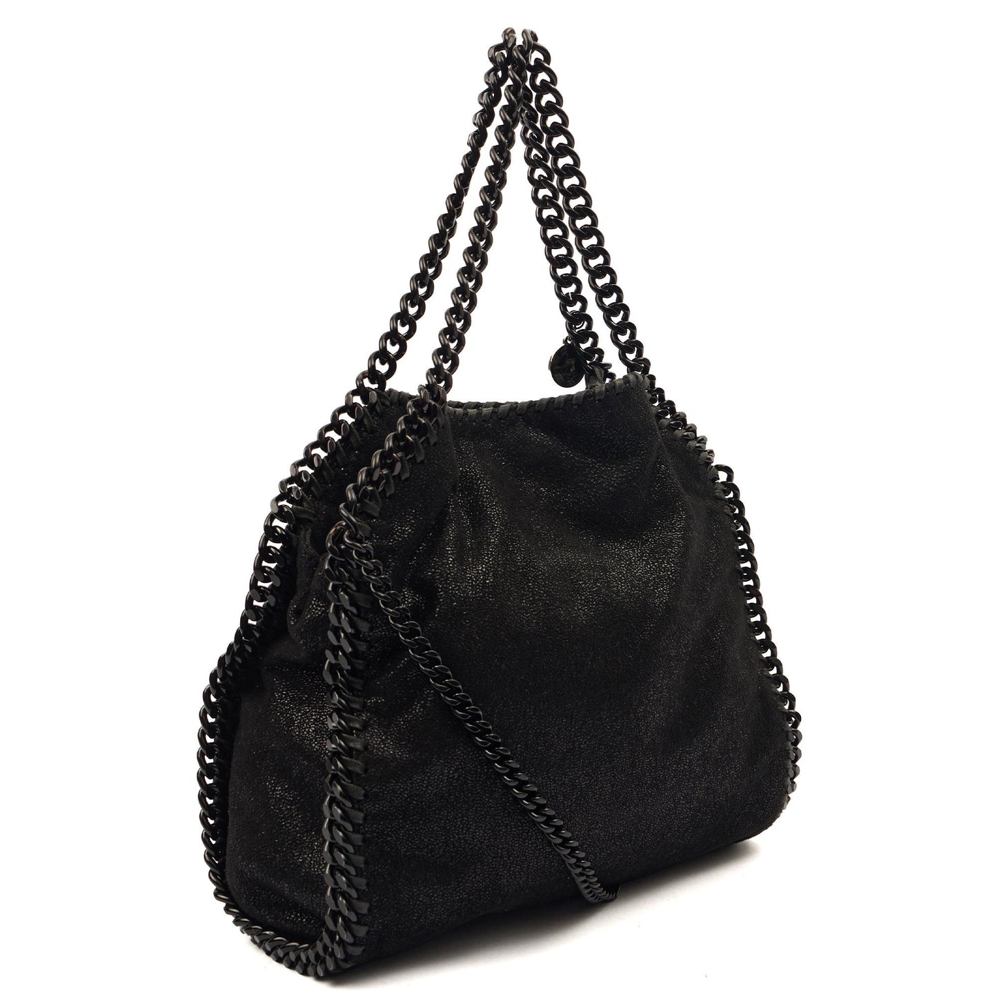 Stella McCartney Tote Falabella Tote in Black, Vegan Leather — Back View
