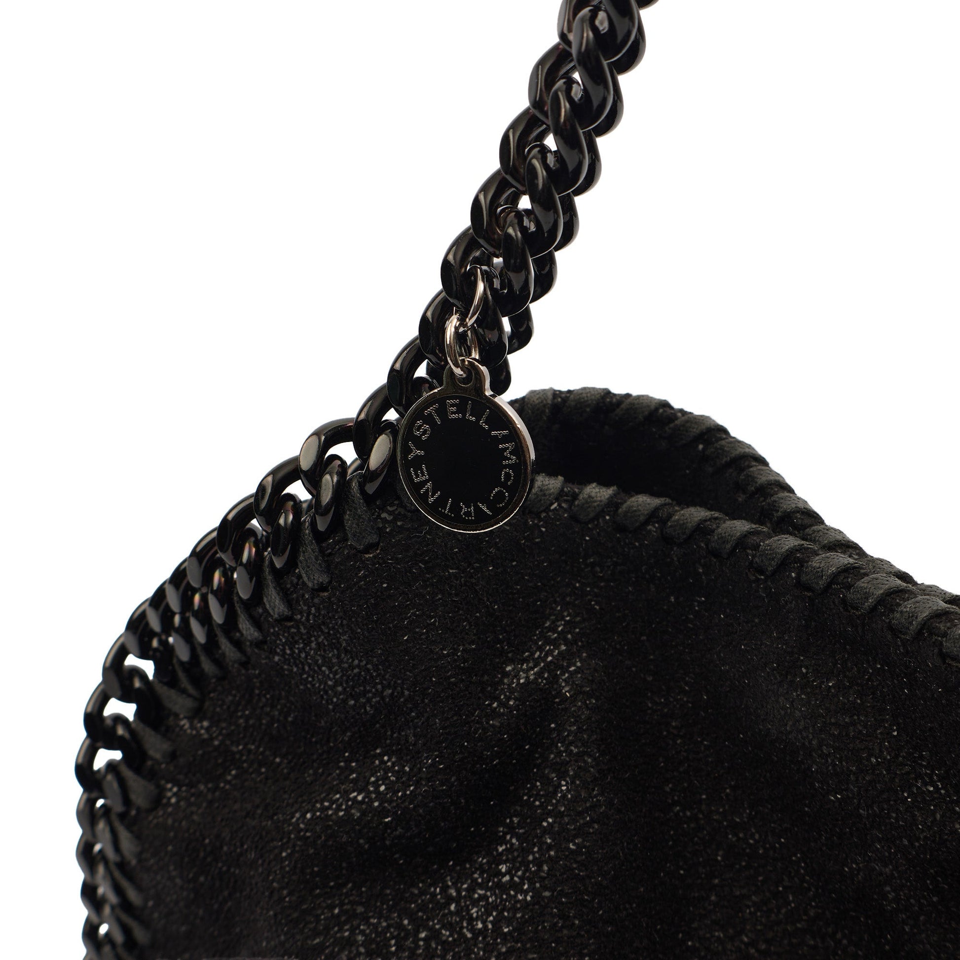 Stella McCartney Tote Falabella Tote in Black, Vegan Leather — Side View