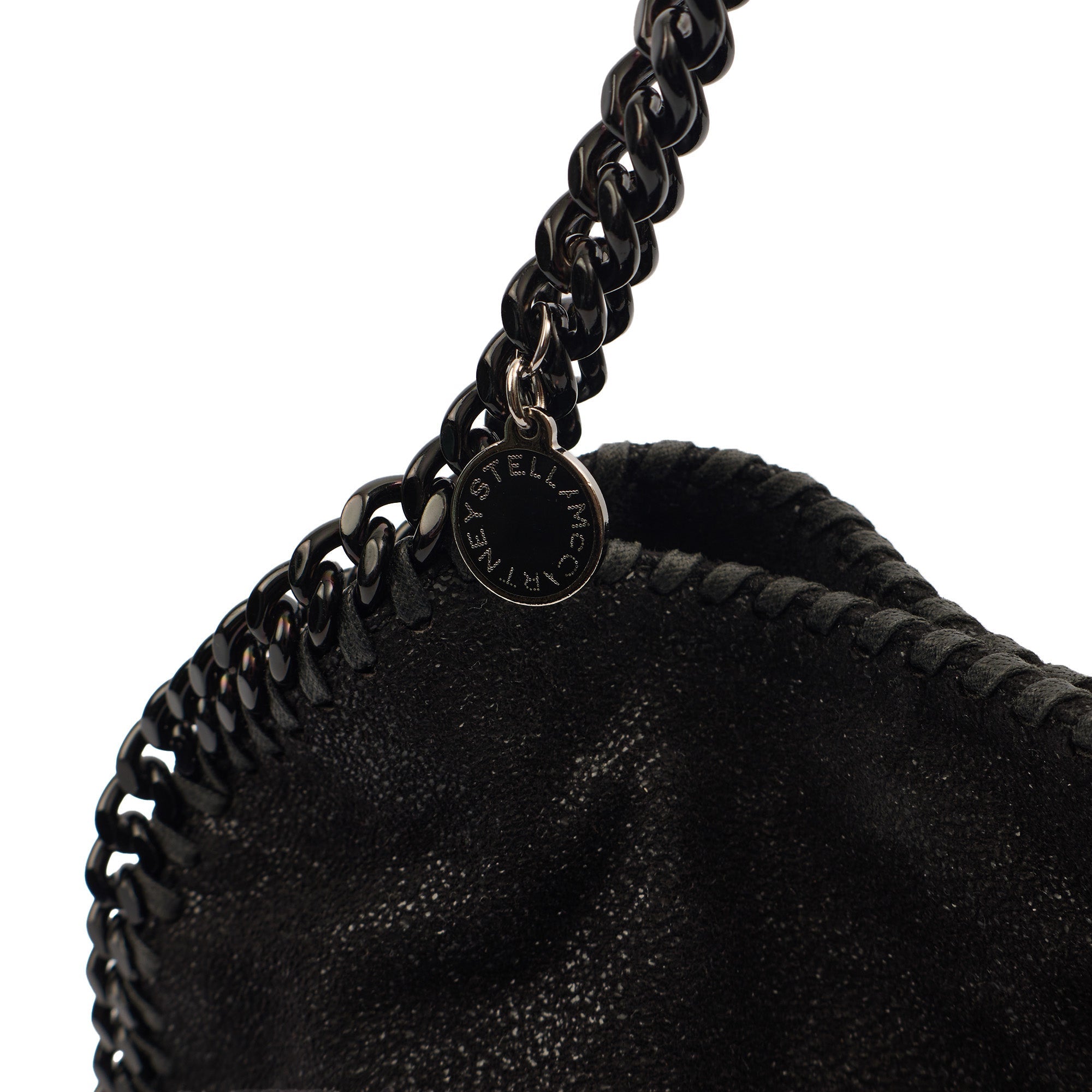 Stella McCartney Tote Falabella Tote in Black, Vegan Leather — Side View