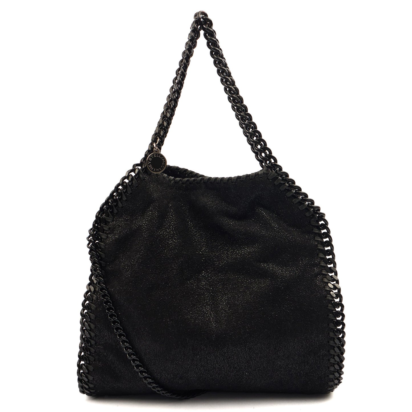 Stella McCartney Tote Falabella Tote in Black, Vegan Leather — Front View