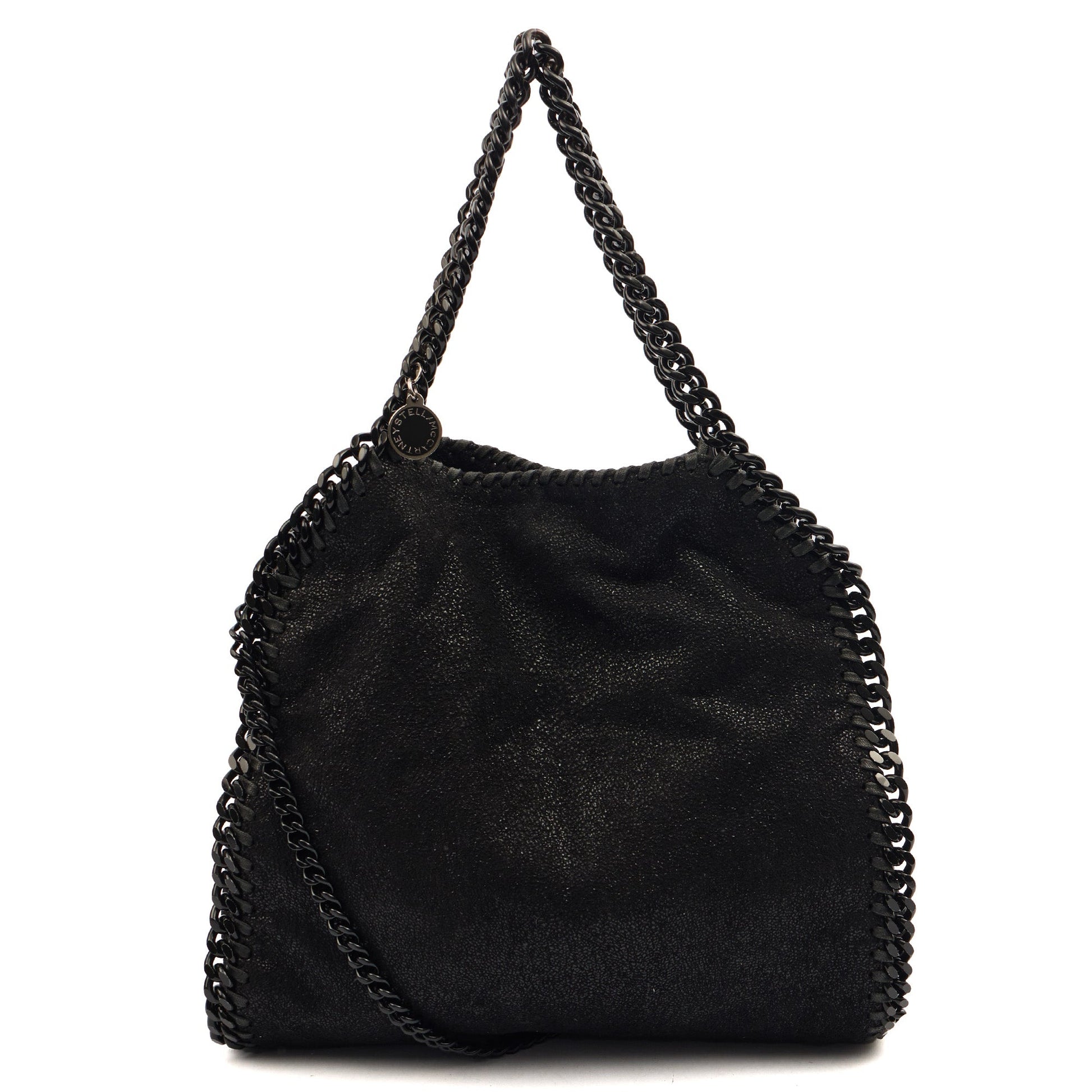 Stella McCartney Tote Falabella Tote in Black, Vegan Leather — Front View
