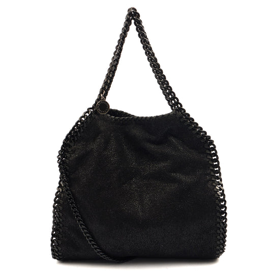 Stella McCartney Tote Falabella Tote in Black, Vegan Leather — Front View