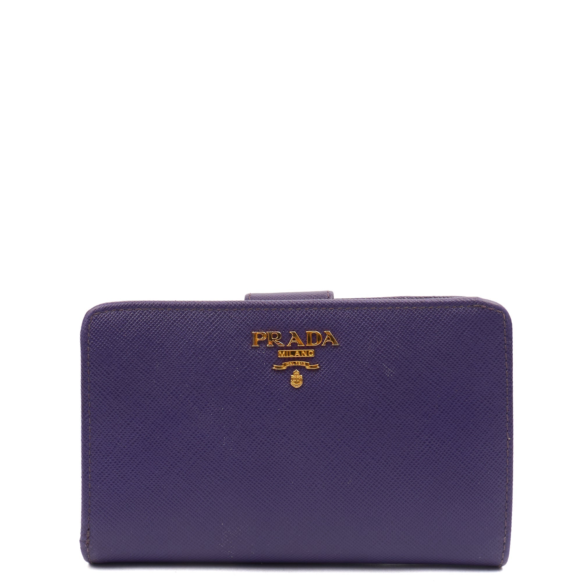Prada Wallet Bifold Wallet  in invalid, Leather — Front View