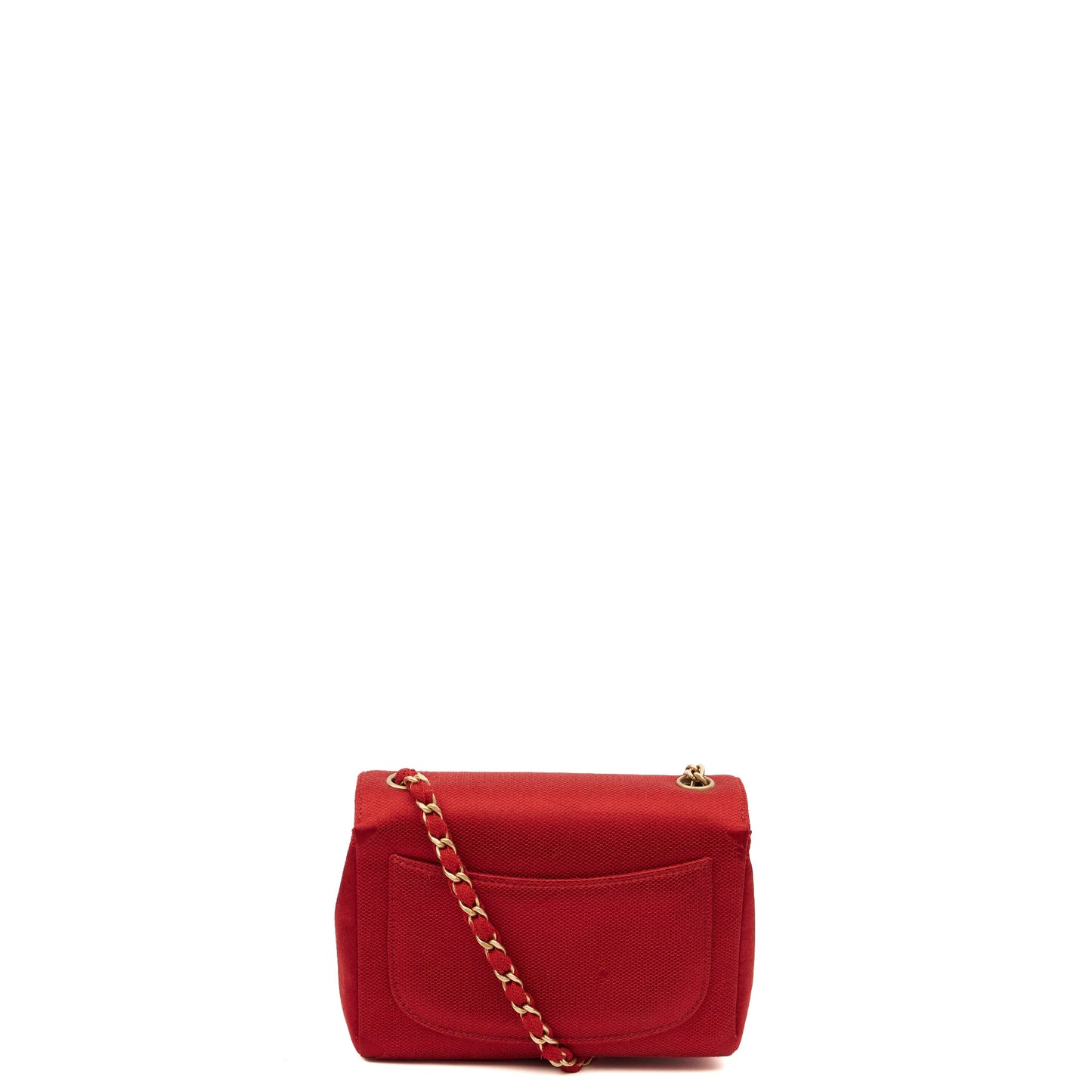 Chanel Mini Bag Camellia Clutch in Red, Fabric — Alternate View 13