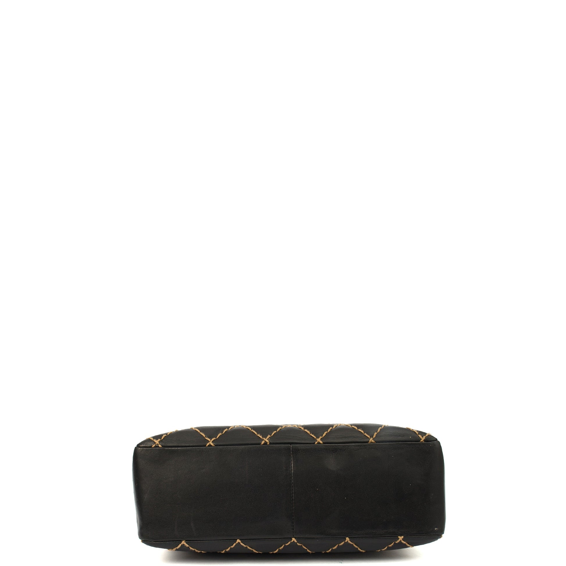 Chanel Shoulder Bag Wildstitch Flap Bag in Black, Leather — Alternate View 24