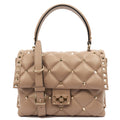 Valentino Top Handle CandyStud Top Handle in Pink, Calfskin — Front View