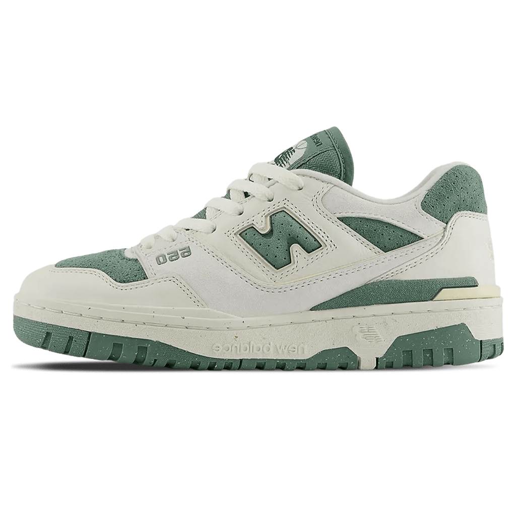 New Balance 550 Wmns 'Sea Salt Dark Juniper' — UK 3.5 | EU 36 | US 5.5 — Front View