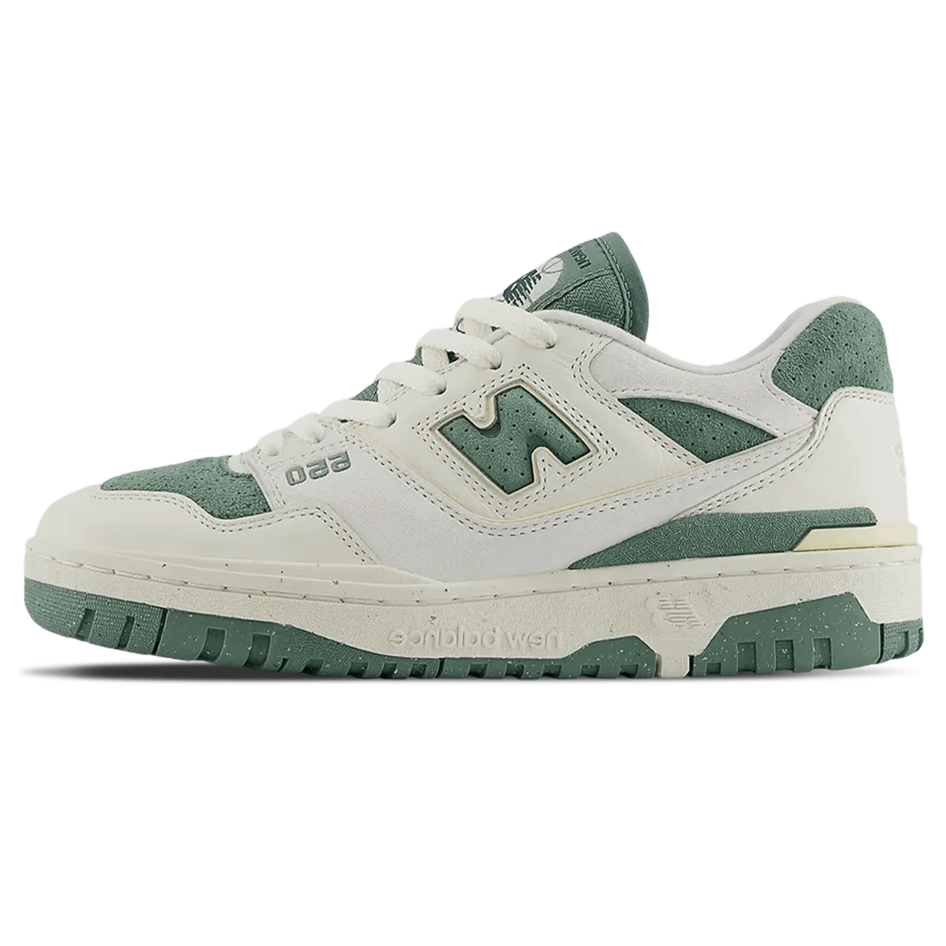 New Balance 550 Wmns 'Sea Salt Dark Juniper' — UK 3.5 | EU 36 | US 5.5 — Front View