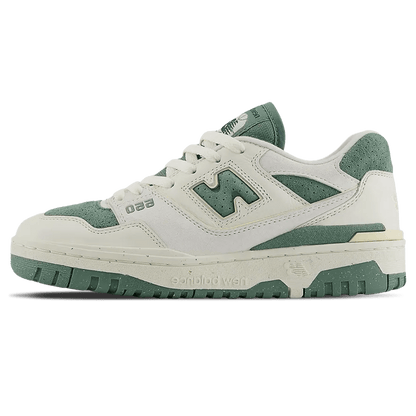 New Balance 550 Wmns 'Sea Salt Dark Juniper' — UK 3.5 | EU 36 | US 5.5 — Front View