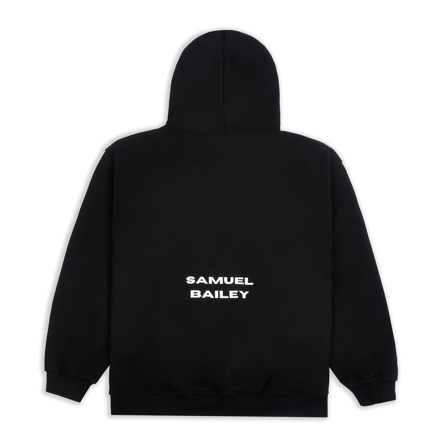 Samuel Bailey Black Custom Hoodie — S — Side View