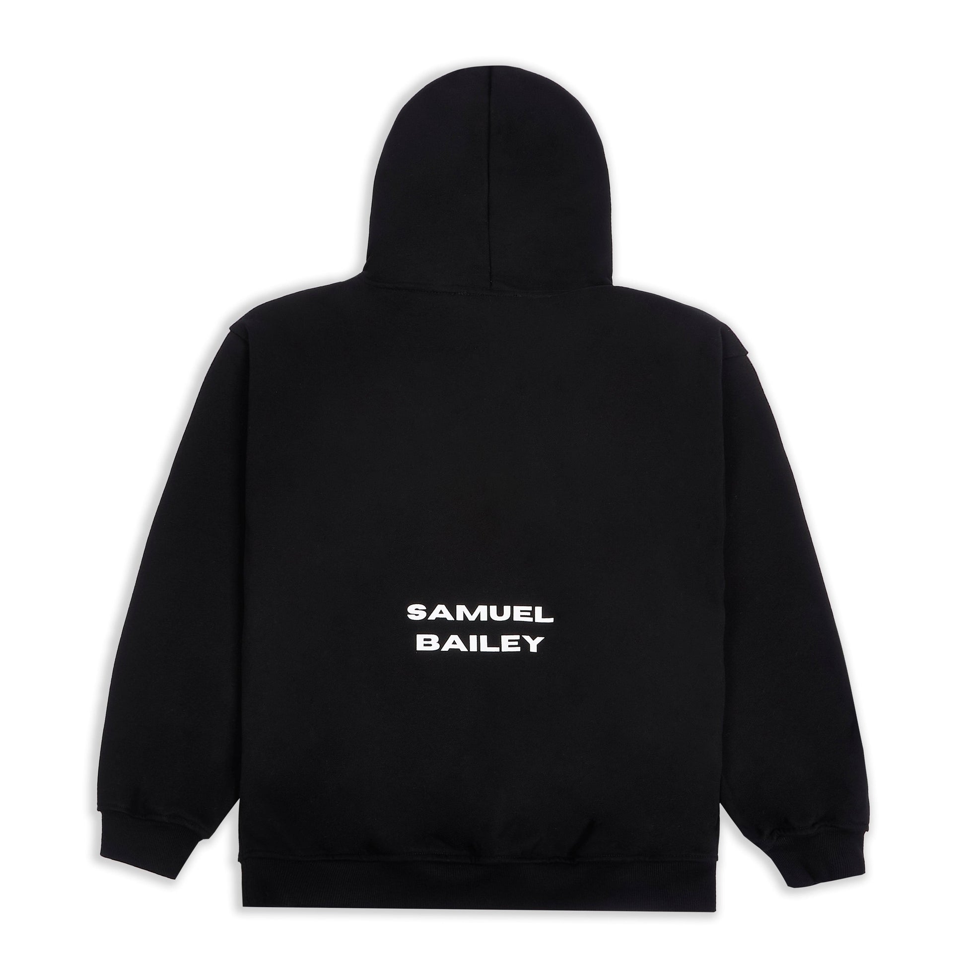 Samuel Bailey Black Custom Hoodie — S — Side View