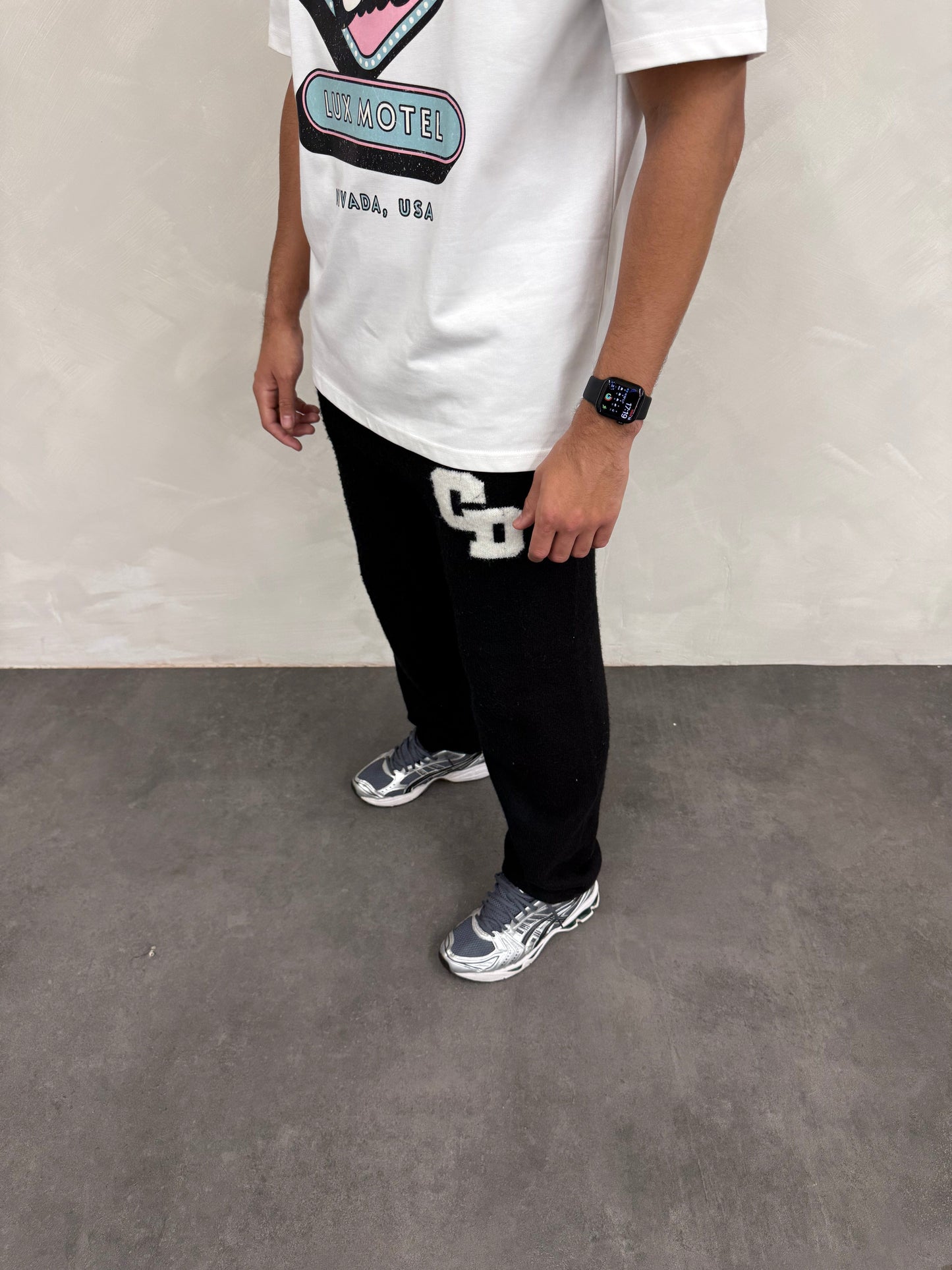 Cardair CD Logo Knit Joggers - Black — S — Back View