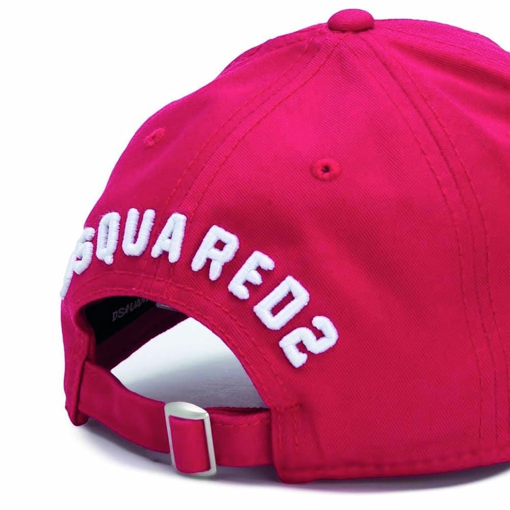 DSQUARED2 Icon Baseball Cap Red — Side View