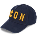 DSQUARED2 ICON Embroidered Baseball Cap Navy — Front View