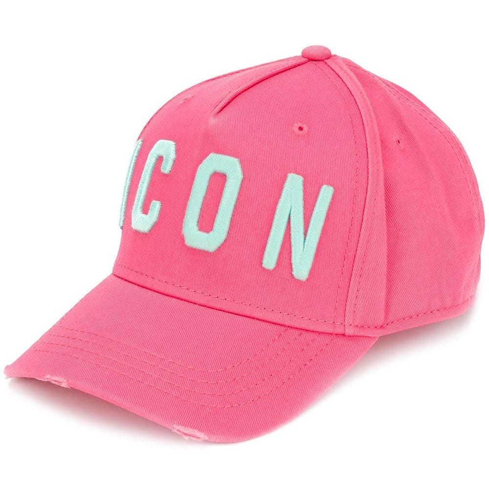 DSQUARED2 Icon Baseball Cap Pink — Front View