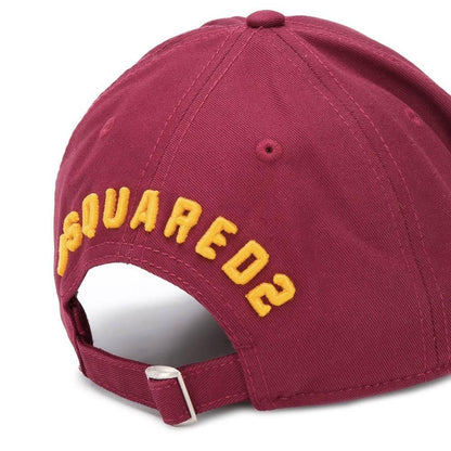 DSQUARED2 Icon Baseball Red-Yellow — Side View