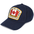 DSQUARED2 Canadian Patch Baseball Cap Navy — Front View