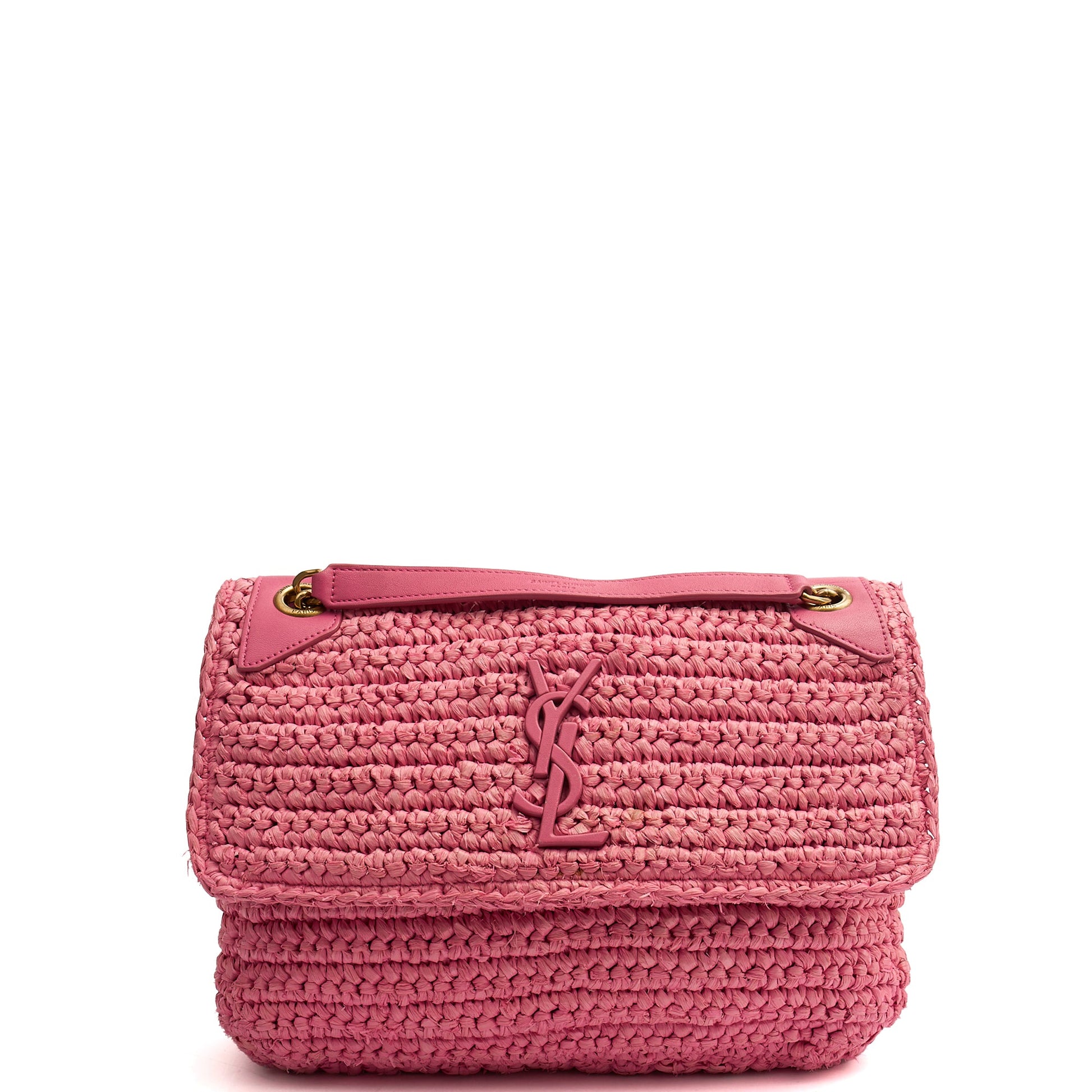 Saint Laurent Shoulder Bag Niki - Medium in Pink, Raffia — Alternate View 19