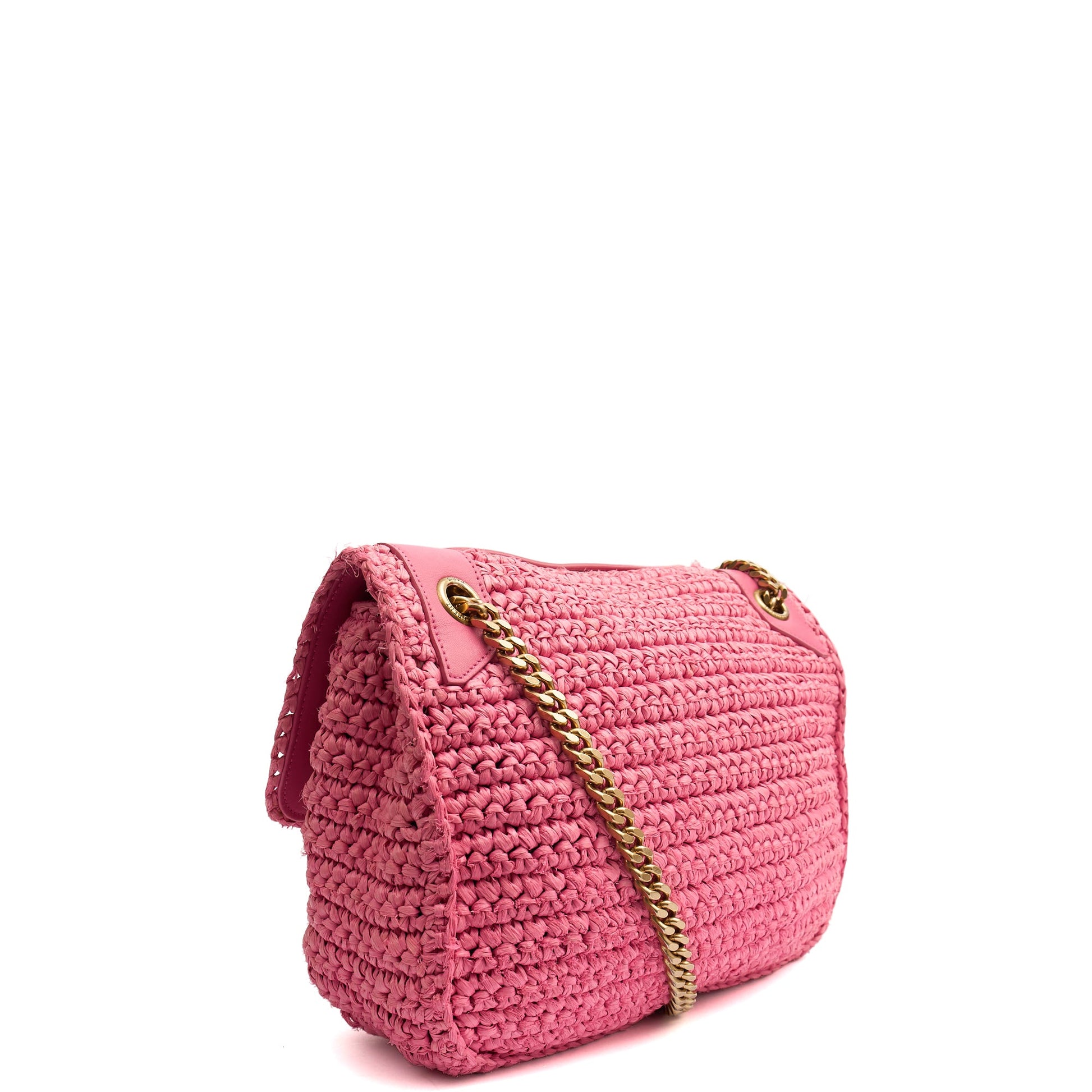 Saint Laurent Shoulder Bag Niki - Medium in Pink, Raffia — Alternate View 11