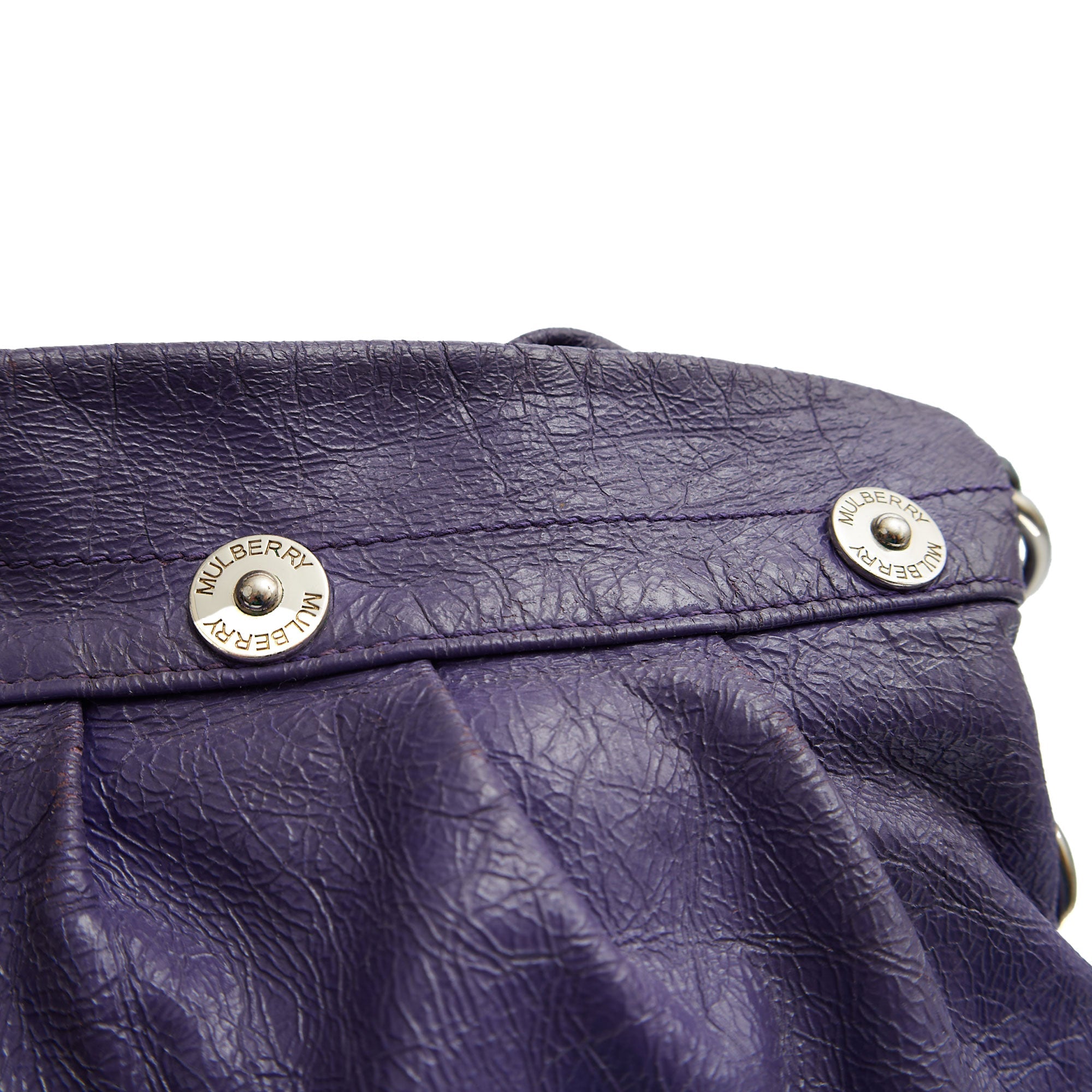 Mulberry Tote Mitzy Hobo in Purple, Patent Leather — Lifestyle View
